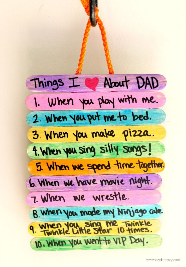 DIY Father'S Day Gifts For Husband
 Father s Day Gift Idea Top 10 Things I Love About Dad