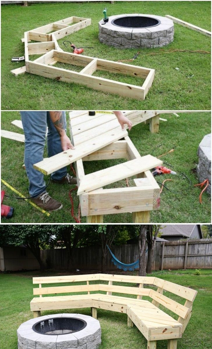 Diy Fire Pit Bench
 Diy Curved Fire Pit Bench will cost you only $125