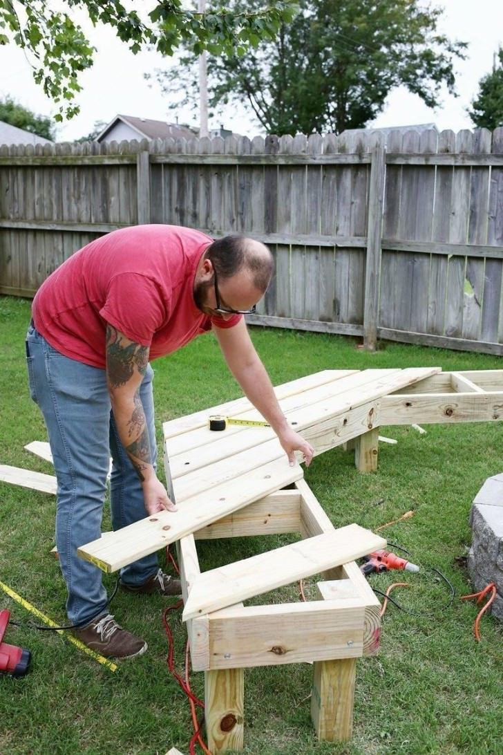 Diy Fire Pit Bench
 Diy Circle Bench Around Your Fire Pit