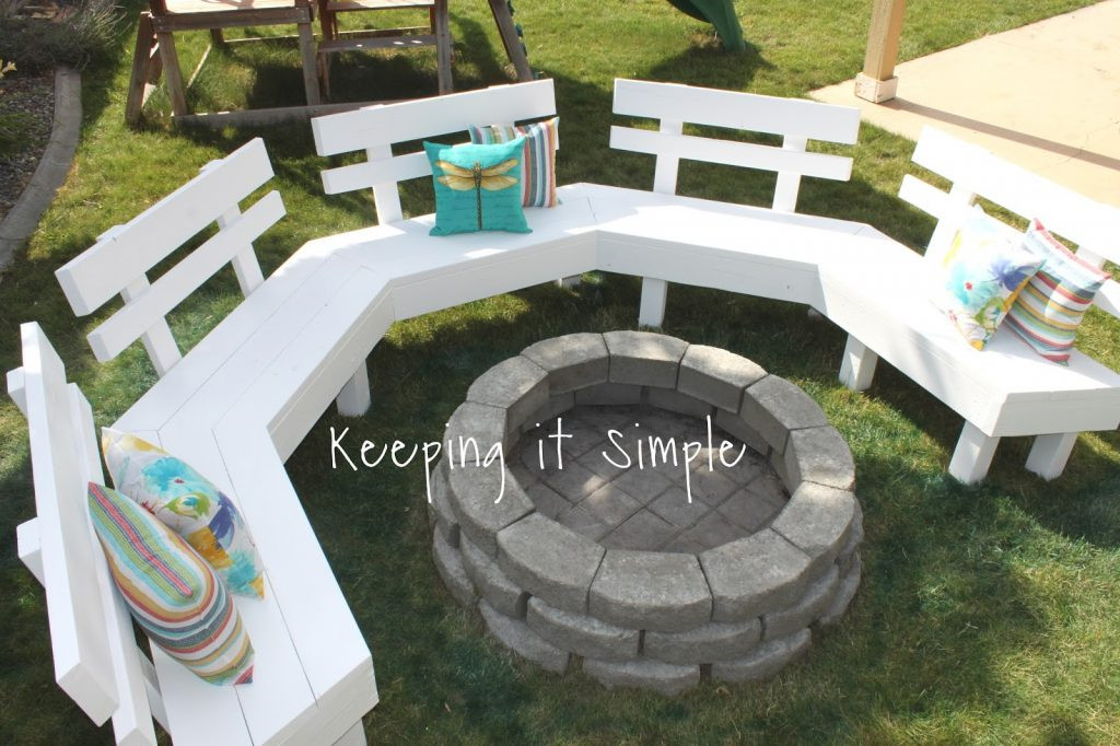 Diy Fire Pit Bench
 DIY Fire Pit Bench with Step by Step Insructions • Keeping
