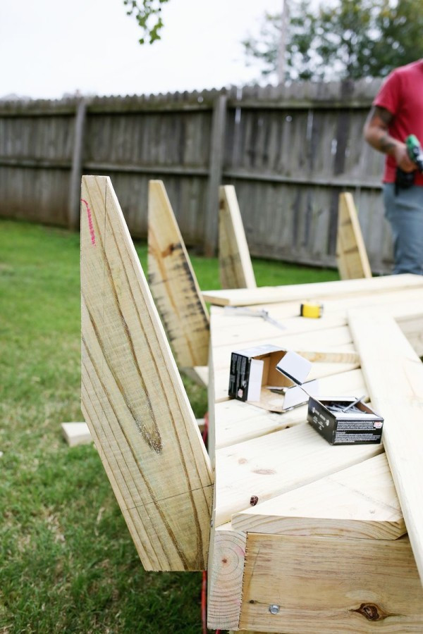 Diy Fire Pit Bench
 Curved Bench for Fire Pit LittleThings