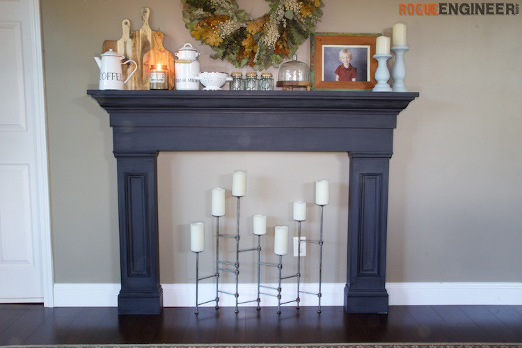 DIY Fireplace Surround Plans
 Faux Fireplace Mantel Surround Rogue Engineer