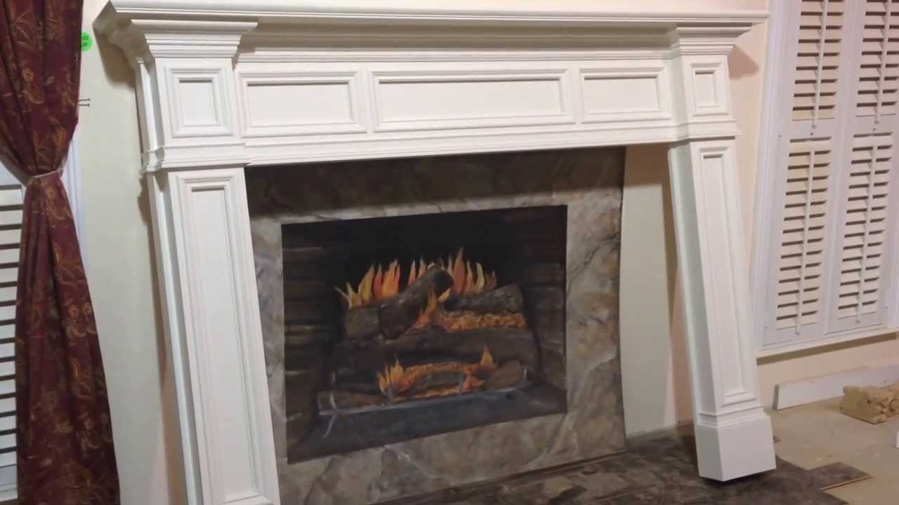 DIY Fireplace Surround Plans
 Fontana Mantel with reversed breast panels and 10" wide