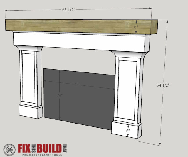 DIY Fireplace Surround Plans
 How to Build a Fireplace Surround and Mantel