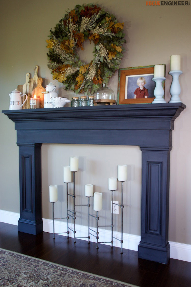 DIY Fireplace Surround Plans
 Faux Fireplace Mantel Surround Rogue Engineer