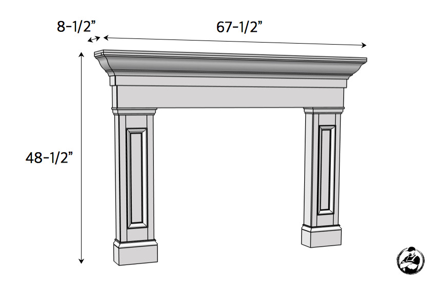 DIY Fireplace Surround Plans
 Faux Fireplace Mantel Surround Rogue Engineer