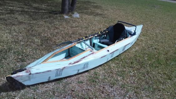 DIY Fishing Kayak Plans
 Sandy Styrofoam 3 panel build Kayak Fishing