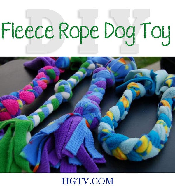 DIY Fleece Dog Toys
 12 Easy DIY Pet Essentials