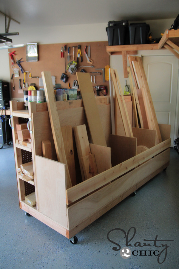 Diy Garage Organizers
 Garage Organization DIY Lumber Cart Shanty 2 Chic