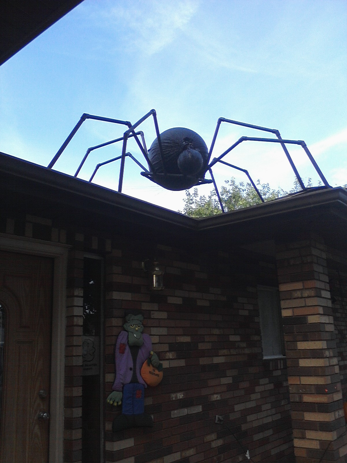 DIY Giant Spider Decoration
 Penny s 2 Cents PVC Spider of the Century