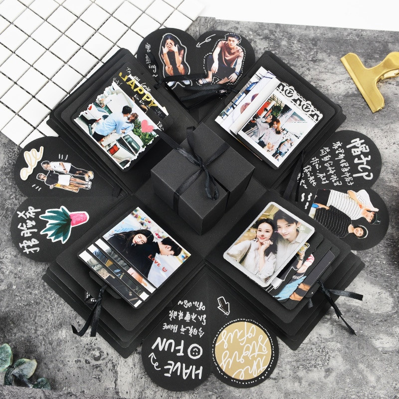 DIY Gift Box For Boyfriend
 Explosion Box Scrapbooking DIY Album for Valentine s