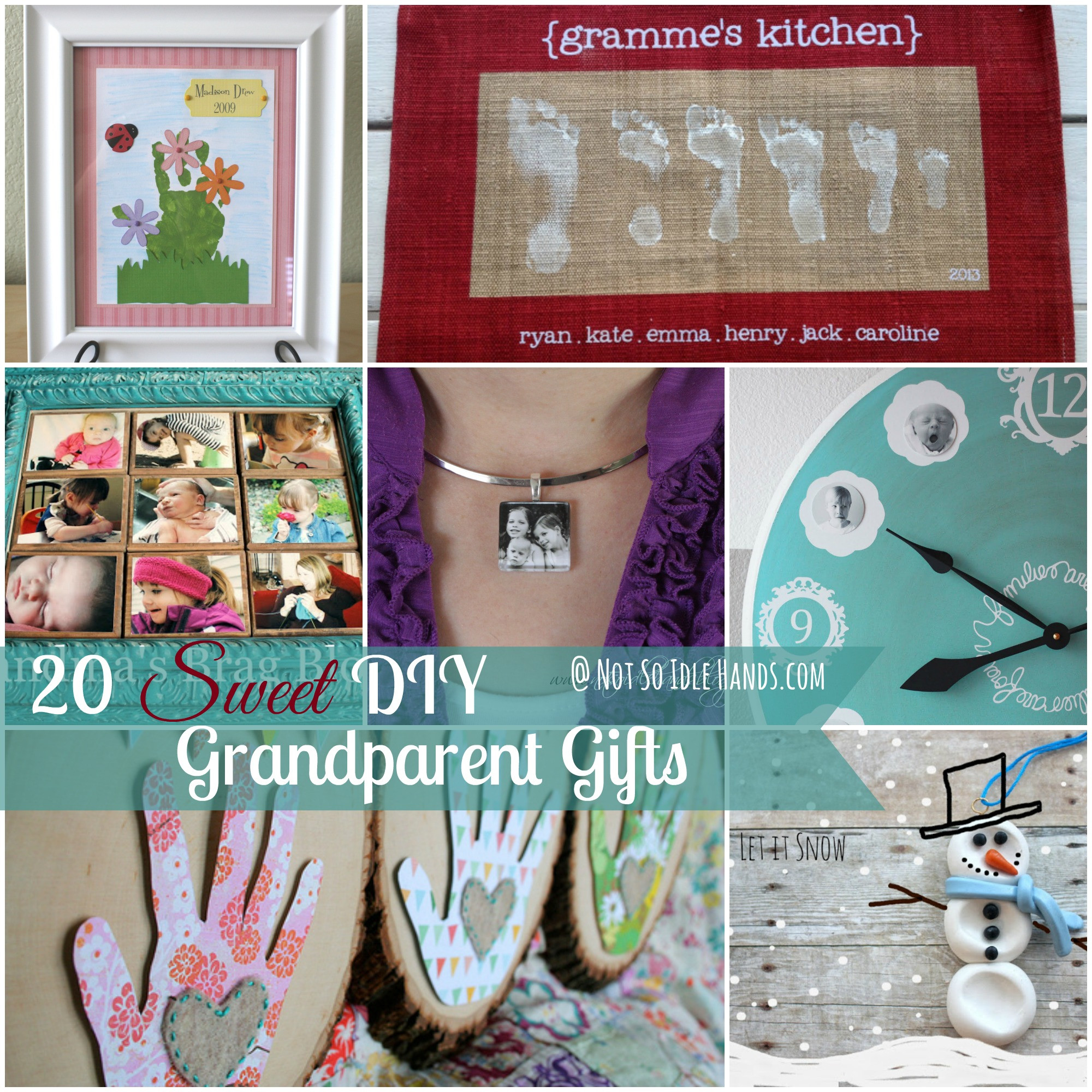 DIY Gift Ideas For Grandparents
 20 Sweet Handmade Grandparent Gifts