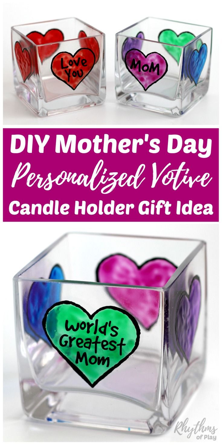 DIY Gifts For Grandma On Mother'S Day
 Mother s Day Personalized Candle Holder Gift Idea