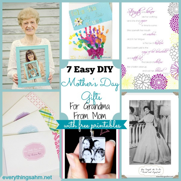 DIY Gifts For Grandma On Mother'S Day
 Easy DIY Mother s Day Gifts For Grandma From Mom
