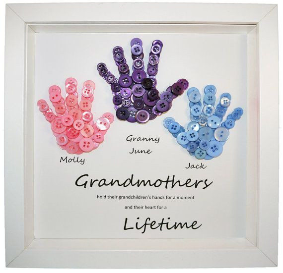 DIY Gifts For Grandma On Mother'S Day
 This treasured hand button picture makes the perfect