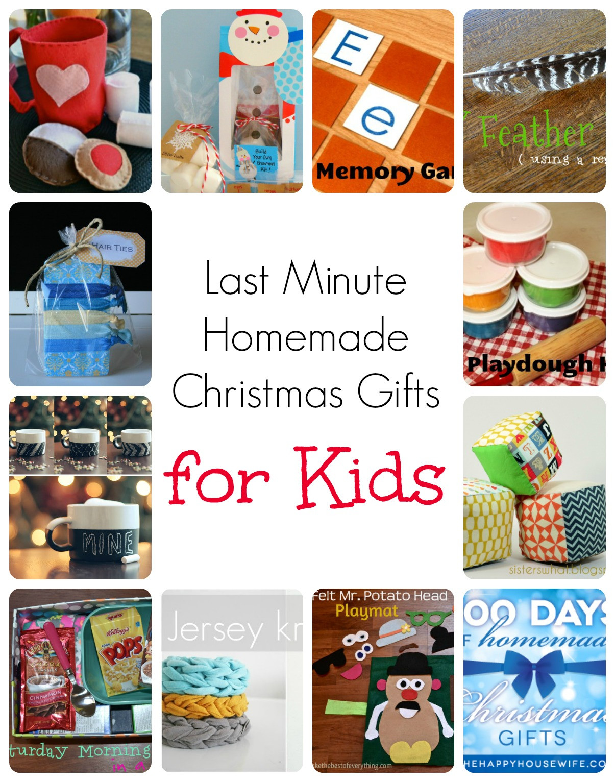 DIY Gifts For Kids To Make
 Last Minute Homemade Christmas Gifts for Kids The Happy