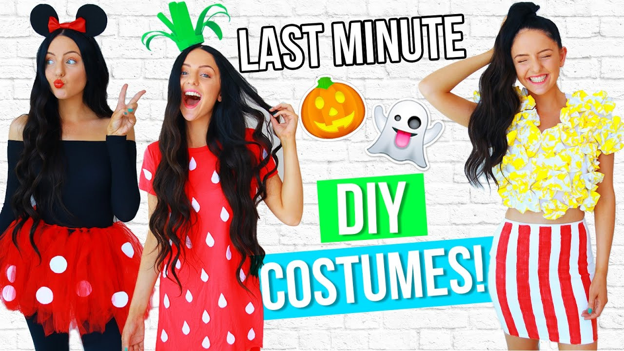 DIY Halloween Costumes Last Minute
 DIY LAST MINUTE Costume Ideas For Halloween 2016 EASY