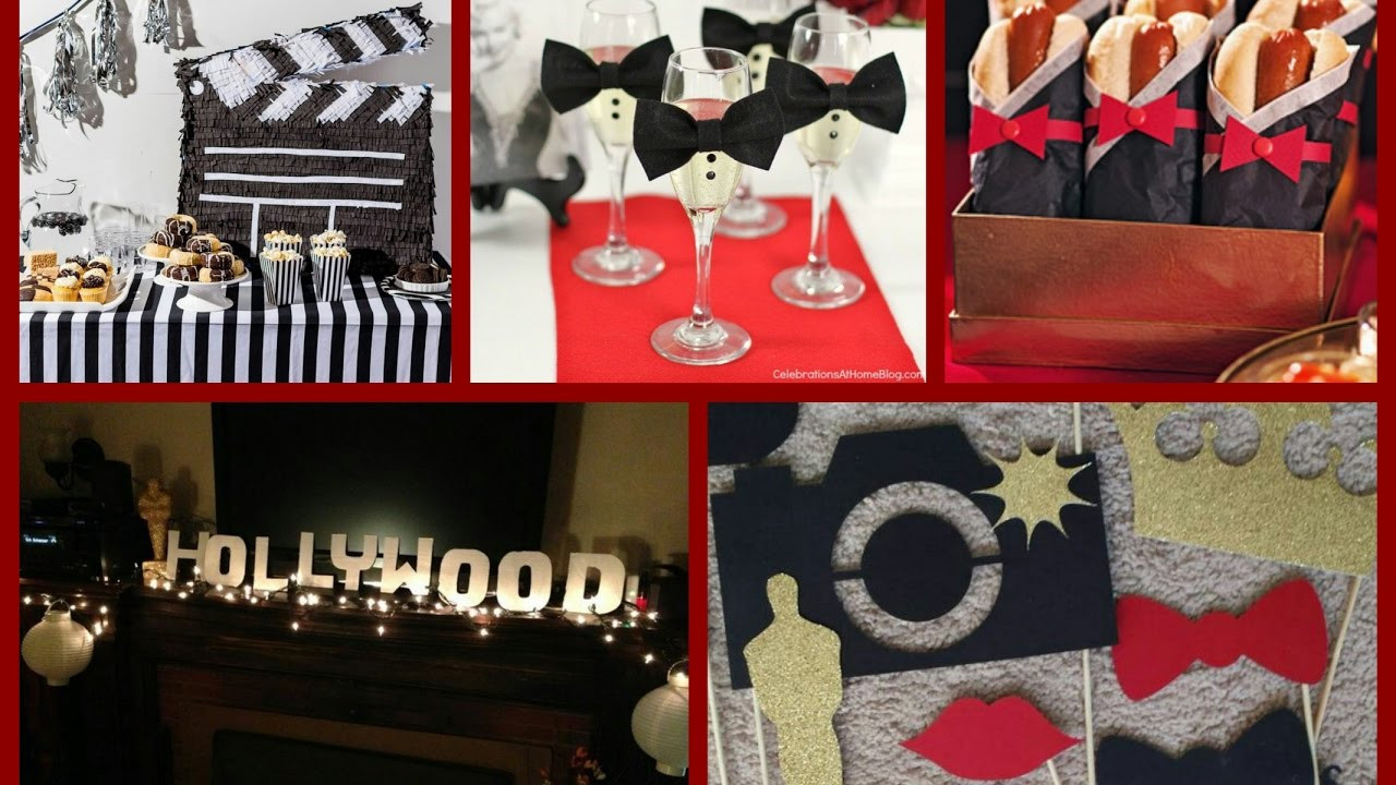 DIY Hollywood Party Decorations
 Oscars Party Ideas Red Carpet Party Decorations