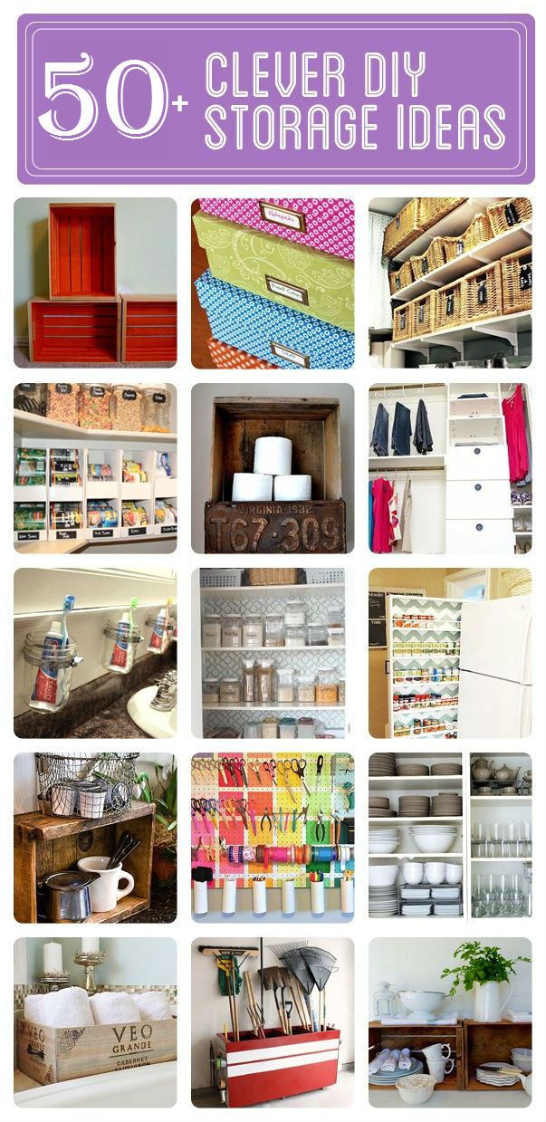 DIY Home Organization Ideas
 50 DIY Storage And Organization Ideas