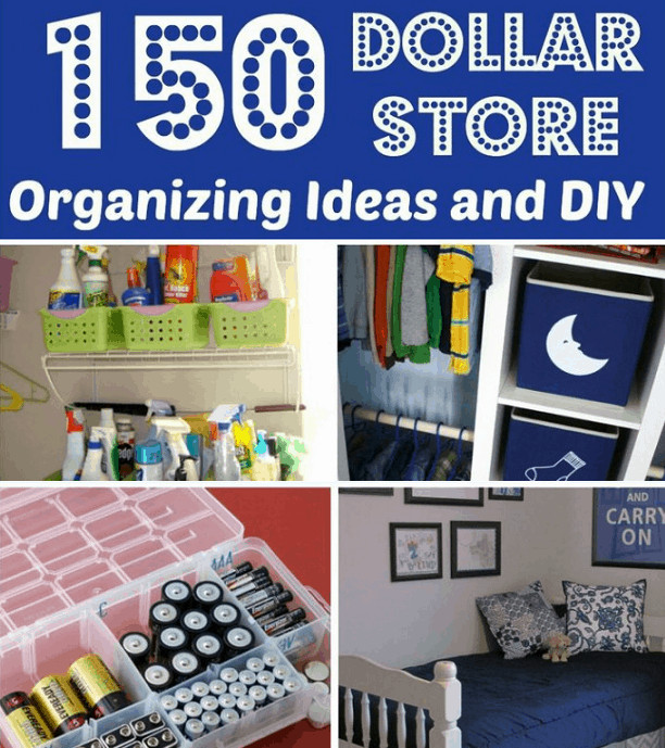 DIY Home Organization Ideas
 Tons Dollar Store Organization and DIY Ideas