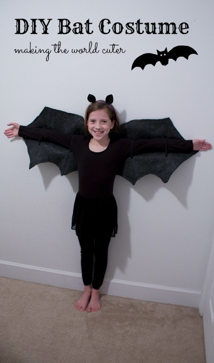 DIY Kids Bat Costume
 DIY Bat Costume