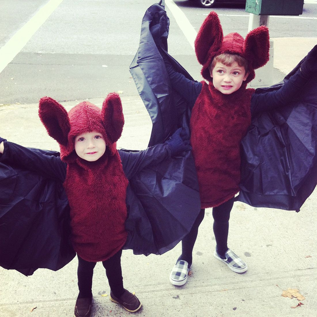 DIY Kids Bat Costume
 fruit bat costumes by Micah Heiselt Marielle de Geest