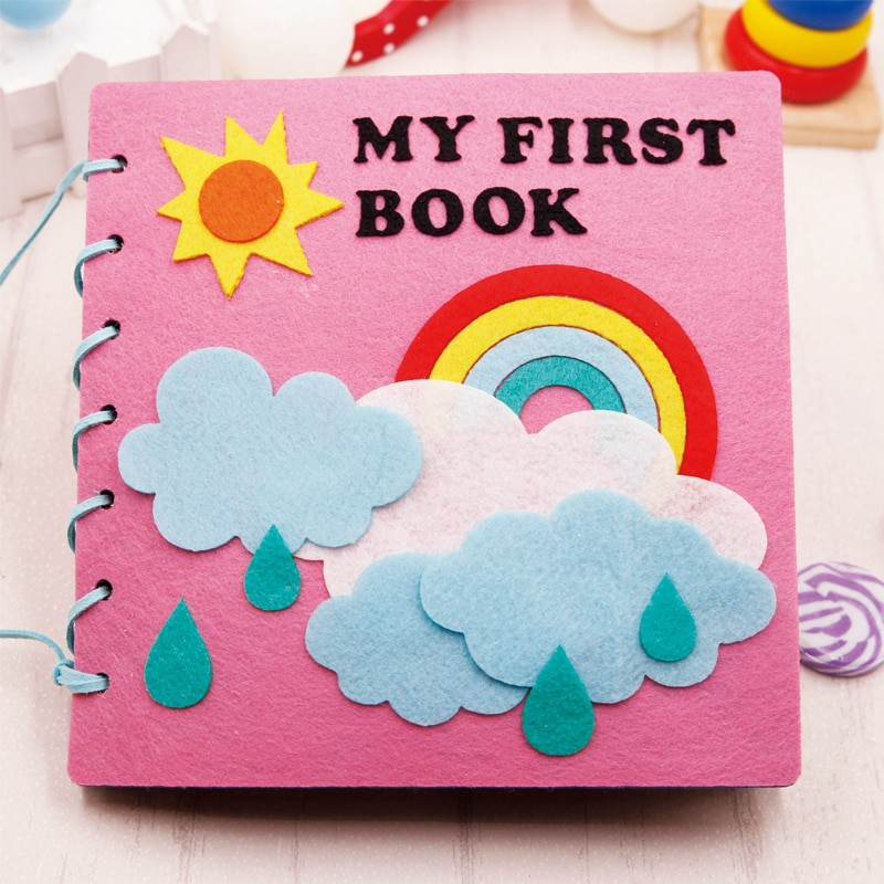 DIY Kids Books
 Montessori Early Education Baby Felt Book Kindergarten