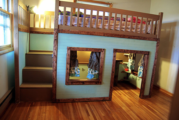 DIY Kids Loft Bed
 Stylish Eve DIY Projects Build a Playhouse Loft Bed for