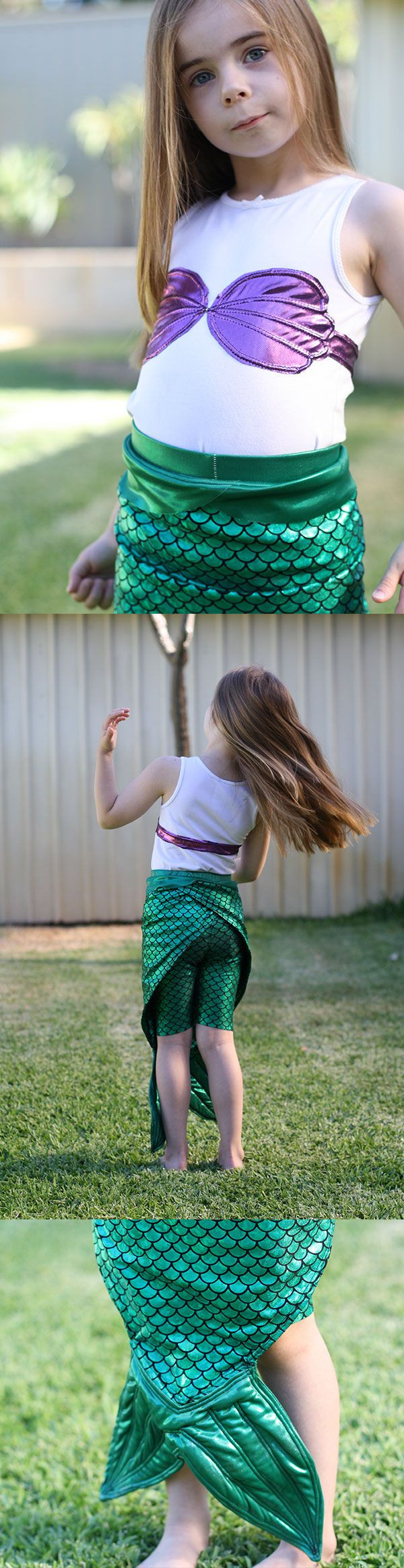 DIY Kids Mermaid Costume
 the little mermaid costume DESIGN DIARY