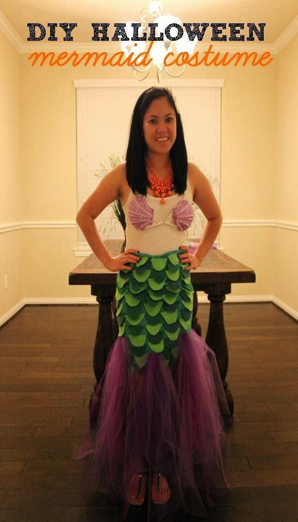 DIY Kids Mermaid Costume
 DIY Halloween Mermaid Costume College