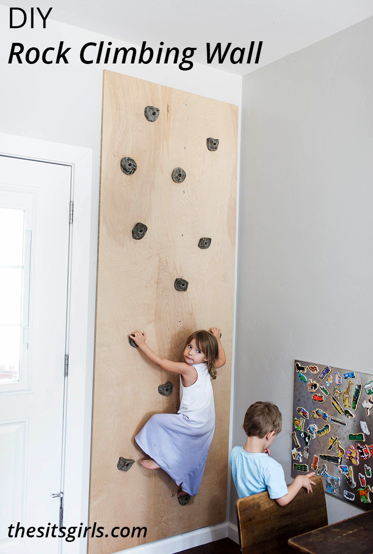 DIY Kids Rock Climbing Wall
 DIY Rock Climbing Wall Playroom Idea
