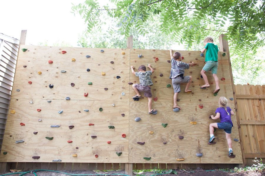 DIY Kids Rock Climbing Wall
 Pin by benjesbride on Landscape