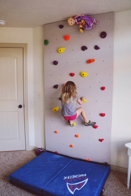 DIY Kids Rock Climbing Wall
 Playroom Ideas to Keep your Home from Looking like a Toy
