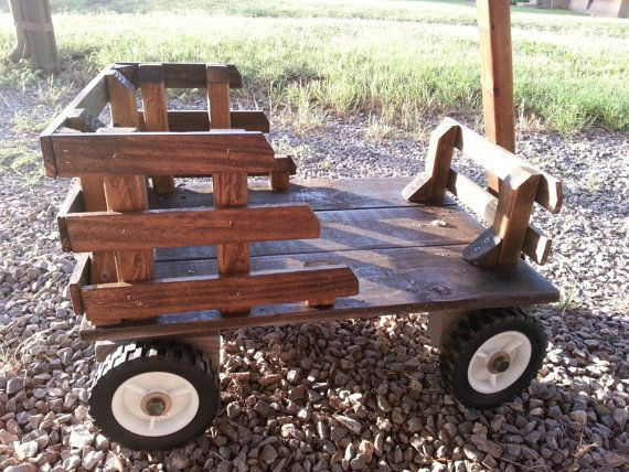 DIY Kids Wagon
 Handmade Wooden Wagon by TexomaWoodWorks on Etsy $225 00