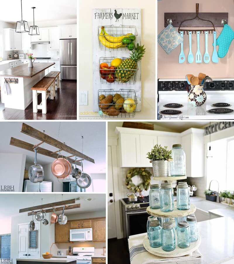 DIY Kitchen Decorating Ideas
 DIY Farmhouse Kitchen Decor Projects