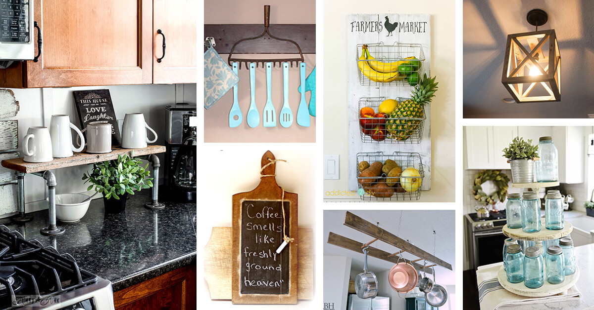 DIY Kitchen Decorating Ideas
 35 Best DIY Farmhouse Kitchen Decor Projects and Ideas