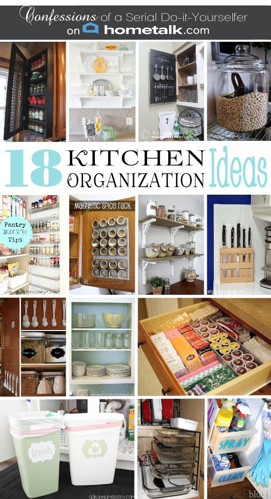 DIY Kitchen Organization
 DIY Spice Cabinet and 17 More Kitchen Organization Ideas