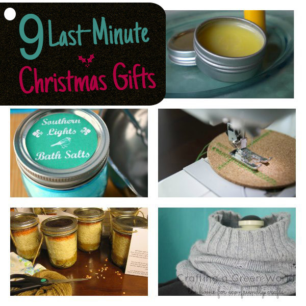 DIY Last Minute Birthday Gifts
 9 Last Minute Christmas Gifts to Make this Weekend