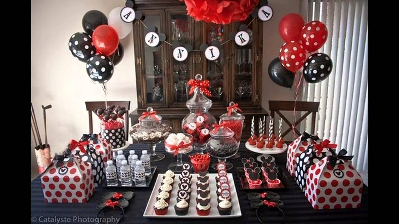 DIY Mickey Mouse Decorations
 Cool Mickey mouse birthday party decorations ideas