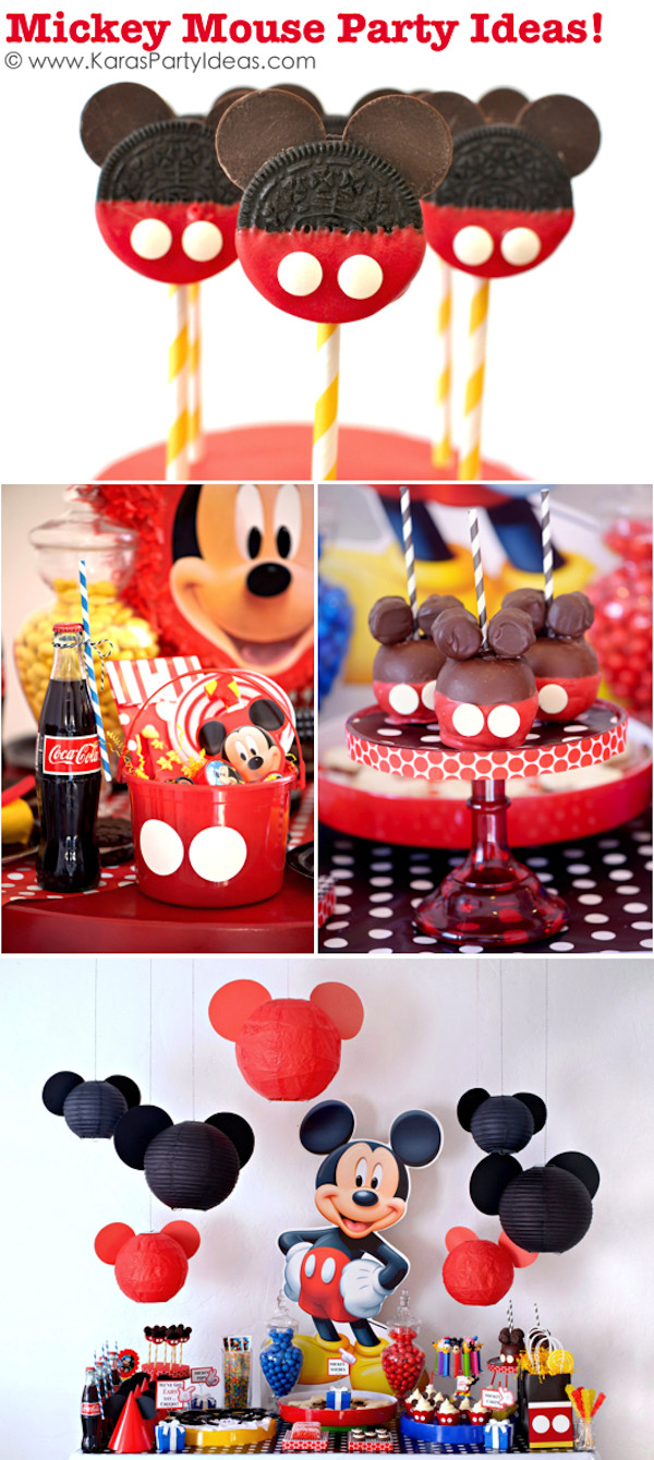 DIY Mickey Mouse Decorations
 Homespun With Love Inspiration 12 Boy Birthday Parties