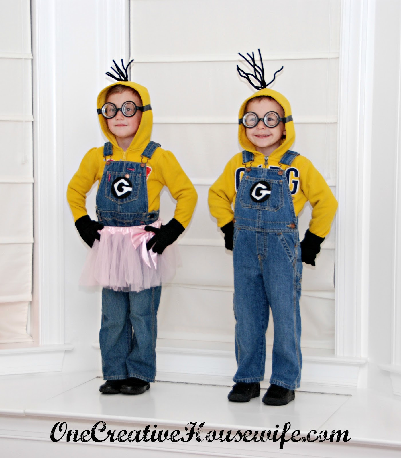 DIY Minion Costumes For Kids
 e Creative Housewife Despicable Me Minion Costumes