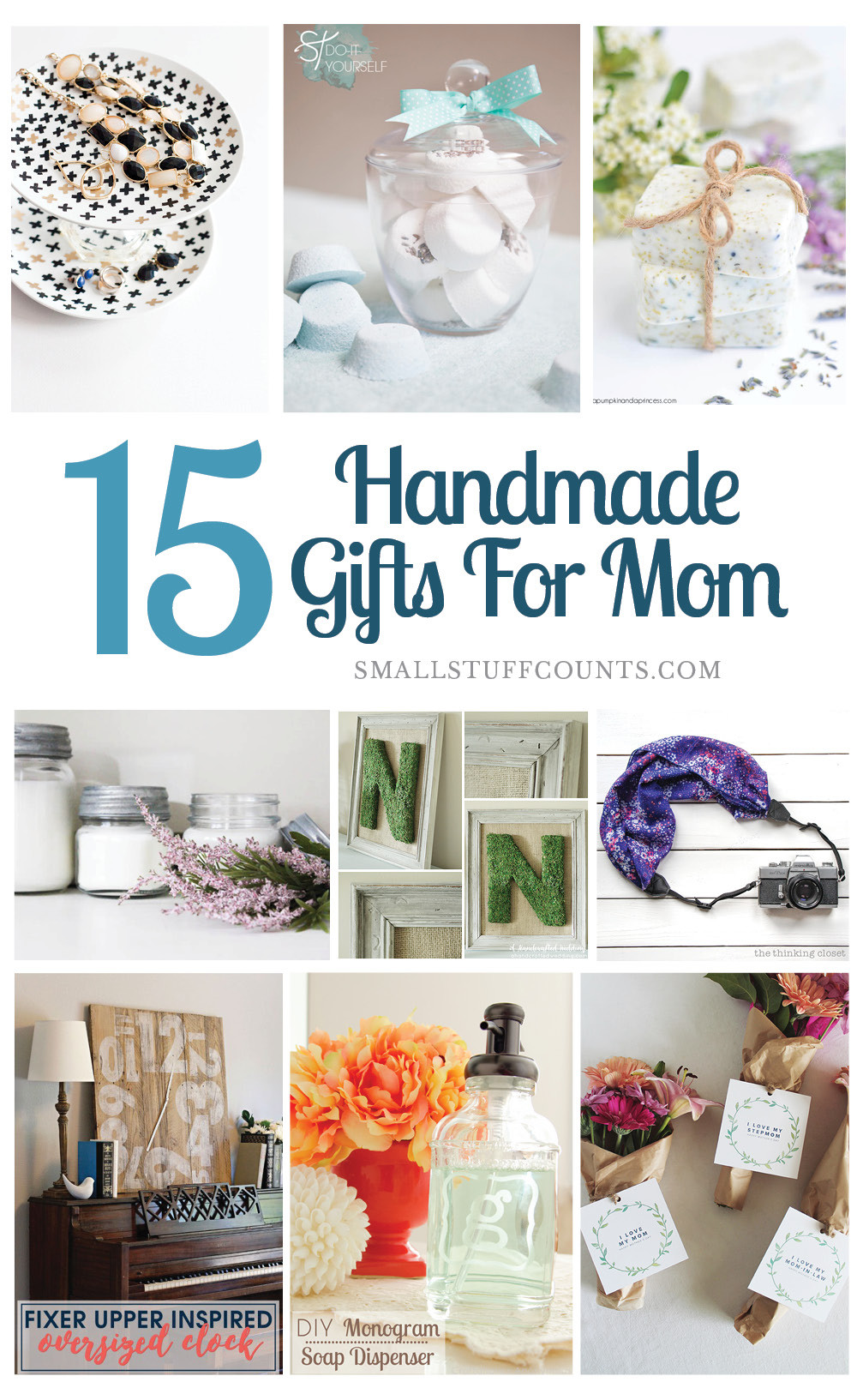 DIY Mom Gifts
 Beautiful DIY Gift Ideas For Mom
