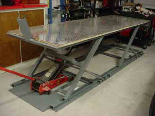 DIY Motorcycle Lift Table Plans
 build your own motorcycle lift table e way
