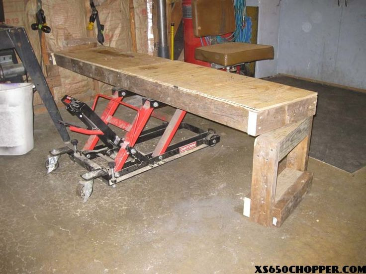 DIY Motorcycle Lift Table Plans
 The Best homemade Bike Table Ever