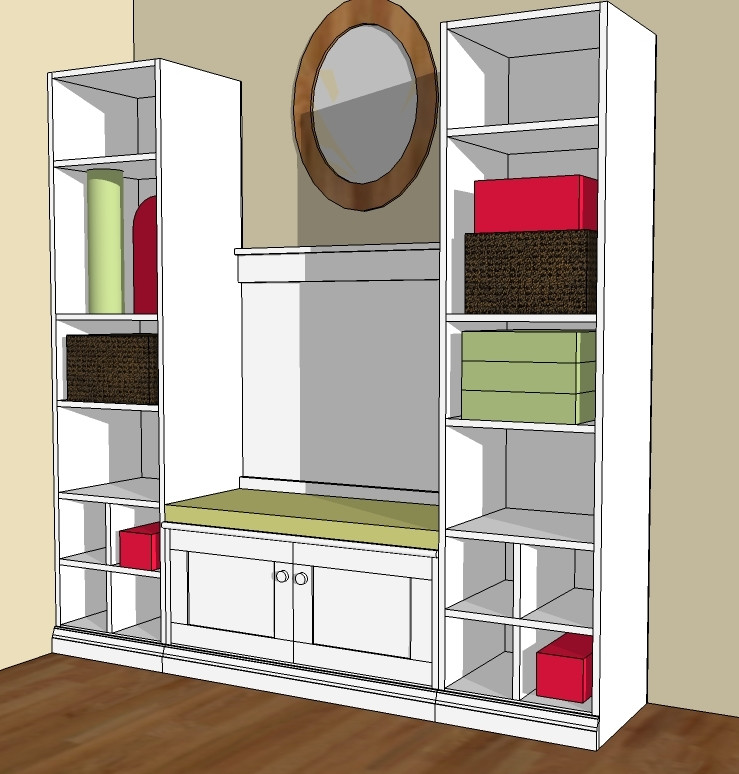 DIY Mudroom Bench Plans
 Ana White