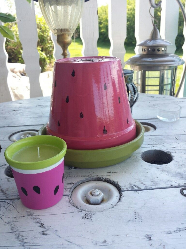 DIY Outdoor Ashtray
 hidden cute watermelon ashtray for gross cigarette butt