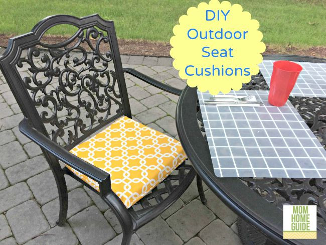DIY Outdoor Bench Cushions
 DIY Outdoor Seat Cushions