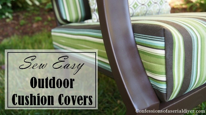 DIY Outdoor Bench Cushions
 Sew Easy Outdoor Cushion Covers Ol but Goo