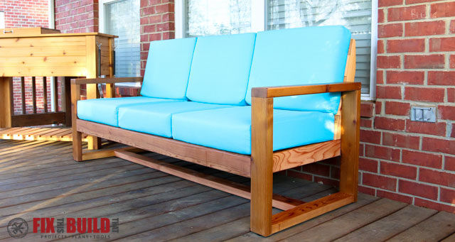 DIY Outdoor Couch Cushions
 How to Build a DIY Modern Outdoor Sofa