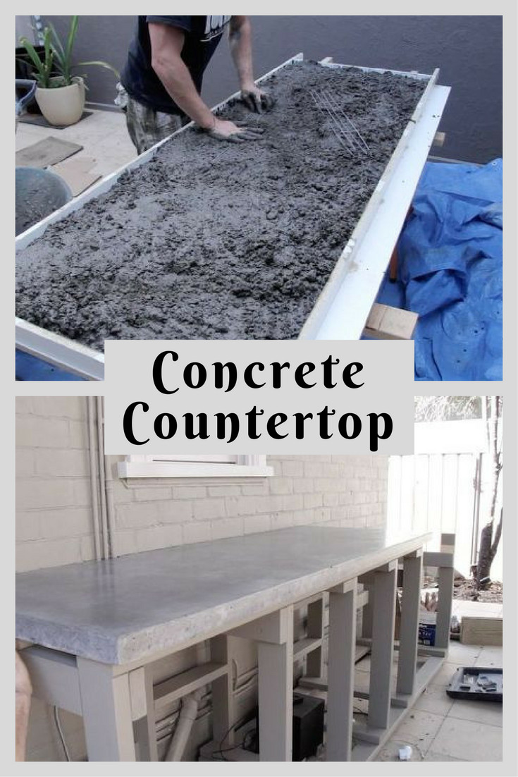 DIY Outdoor Countertops
 How to Make a Concrete Countertop DIY in 2019